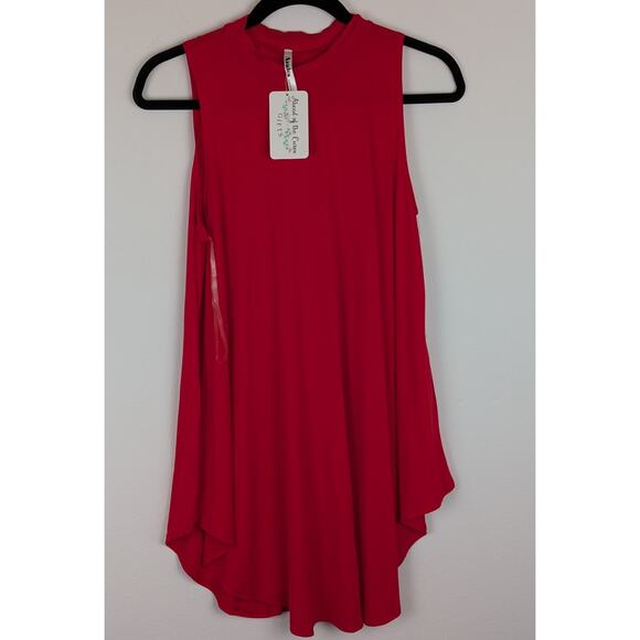 Mock neck tunic NWT Axules Sz M Bust 38" Center back len 33"Shaped hemRayon/Span - Picture 4 of 4